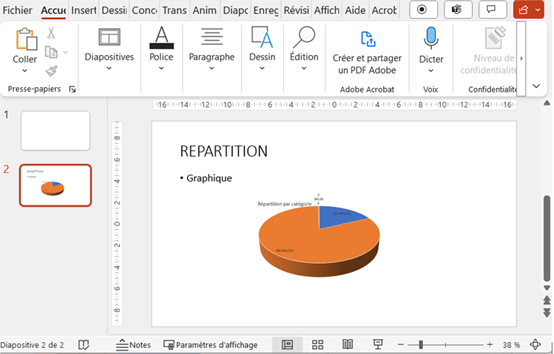 exemple : exportation excel vers powerpoint